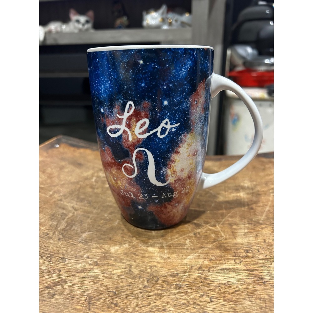 Coventry Solar Galaxy Leo Zodiac Porcelain Coffee Mug Astrology Nebula 6 Inch XL